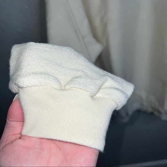 Lands End Mens Cream/Yellow Pullover Sweater - Picture 4 of 7